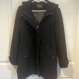 Cole Haan Women's Black Pea Coat